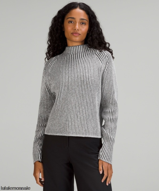 Lululemon Damen DELULU469 | Lululemon Deutschland Pullover Mit Stehkragen Aus Baumwoll-Kaschmir-Mischgewebe In Puderton
